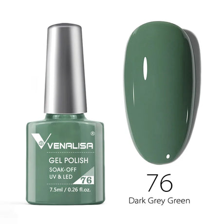 Venalisa 7.5ml Nail Gel Polish 60 Color Glitter Color Nail Varnish For Nail Art Manicure Top Coat Soak Off Enamel UV Gel Varnish