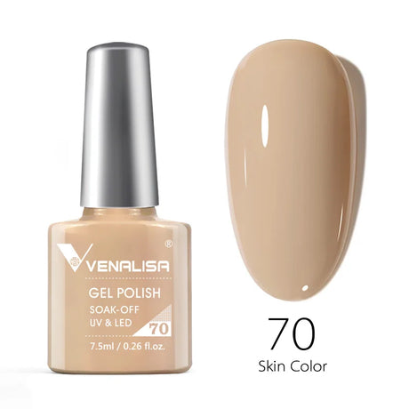 Venalisa 7.5ml Nail Gel Polish 60 Color Glitter Color Nail Varnish For Nail Art Manicure Top Coat Soak Off Enamel UV Gel Varnish