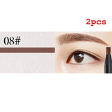White Eyebrow Pencil Cosmetic Pen Brush for Eyeshadow Natural Long-Lasting Brows Tint Waterproof Eye Brow Makeup Set Beauty