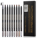5PCS Haozhuang Eyebrow Pencil Brown Wholesale Cosmetic Pencil Product Natural Waterproof Long-Lasting Tattoo Brush Makeup Beauty