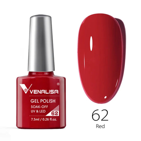 Venalisa 7.5ml Nail Gel Polish 60 Color Glitter Color Nail Varnish For Nail Art Manicure Top Coat Soak Off Enamel UV Gel Varnish