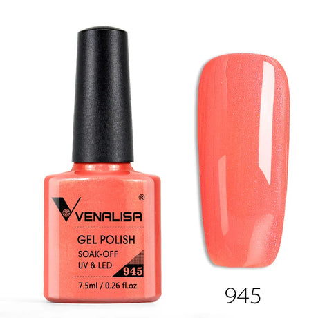 Venalisa 7.5ml Nail Gel Polish 60 Color Glitter Color Nail Varnish For Nail Art Manicure Top Coat Soak Off Enamel UV Gel Varnish