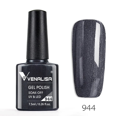 Venalisa 7.5ml Nail Gel Polish 60 Color Glitter Color Nail Varnish For Nail Art Manicure Top Coat Soak Off Enamel UV Gel Varnish