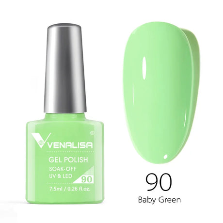 Venalisa 7.5ml Nail Gel Polish 60 Color Glitter Color Nail Varnish For Nail Art Manicure Top Coat Soak Off Enamel UV Gel Varnish