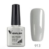 Venalisa 7.5ml Nail Gel Polish 60 Color Glitter Color Nail Varnish For Nail Art Manicure Top Coat Soak Off Enamel UV Gel Varnish
