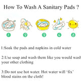 10pcs Organic Bamboo Charcoal Washable Hygiene Menstrual Pads Heavy Flow Sanitary Pads Lady Cloth Pad Reusable Pads