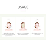 LAIKOU 7pcs Matcha Green Clay Mud Face Mask Night Facial Packs Dark Circle Moisturize Mask for Facecare
