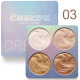 Chameleon Highlighter Palette Makeup Powder Iluminador Maquiagem Shimmer Shining Face Brighten Highlighter