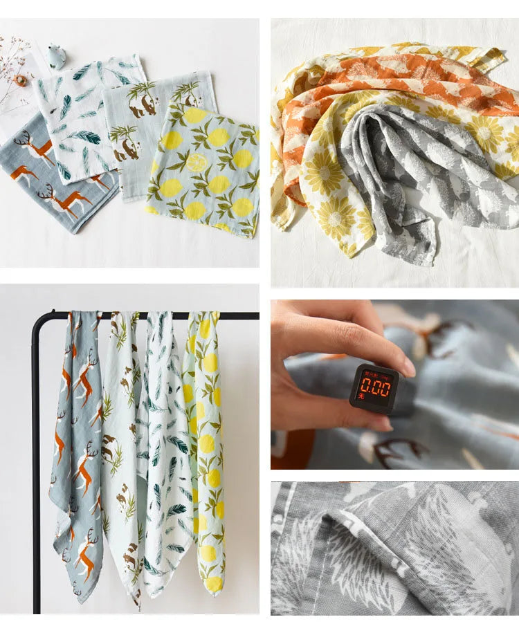 58x58cm Muslin Cotton Baby Towels Scarf Swaddle Bath Towel Newborns Handkerchief Bathing Feeding Face Washcloth Wipe