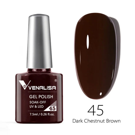 Venalisa 7.5ml Nail Gel Polish 60 Color Glitter Color Nail Varnish For Nail Art Manicure Top Coat Soak Off Enamel UV Gel Varnish