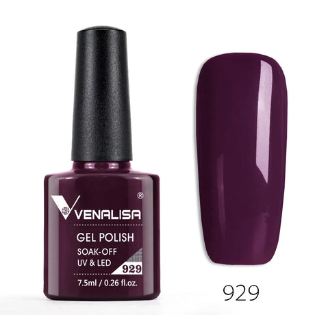 Venalisa 7.5ml Nail Gel Polish 60 Color Glitter Color Nail Varnish For Nail Art Manicure Top Coat Soak Off Enamel UV Gel Varnish