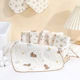 Washcloth Facecloth Baby Cotton Square Towels Handkerchief Muslin Cloth Feeding Bib Infant Wash Hand Face Wipes
