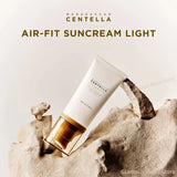 Korean Madagascar Centella Soothing Whitening Cream & Air-Fit Suncream Light SPF30 PA++++ Daily Sun Protection Skincare Products