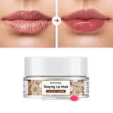 ENVISHA Coconut Lip Sleep Mask Night Sleeping Maintenance Moisturizing Fade Lines Nourishing Balm Skin Care Beauty Health 20g