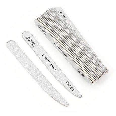 100Pcs Wooden Nail File Professional Sanding Buffer Files 100/180/240 Double Side For Salon Manicure Pedicure UV Gel Tips Tools