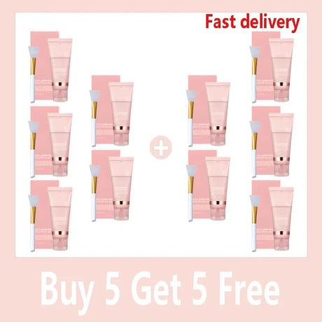 Collagen Facial Mask And Brush Set Rejuvenates Moisturizes Brightens Skin For Glowing Elasticity Korean Face Care Treatment
