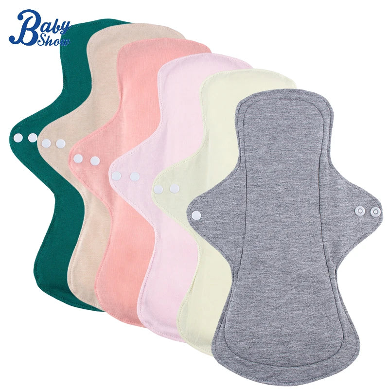 4pcs Reusable Menstrual Pads Graphene Lining Cloth Menstrual Incontinence Pads Reusable Sanitary Mama Panty Liners