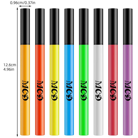 8Colors Liquid Eyeliner Neon Colored Pen Waterproof Uv