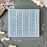 〔CC55〕3D Fruit Silicone Nail Mold Sweet Flower Petals Fairy Nails Templates DIY Nail Art Decor Manicure Template For Nail Charms