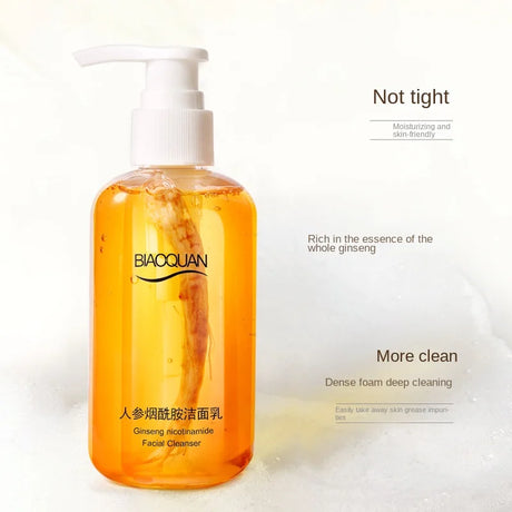 200ml Ginseng Niacinamide Facial Cleanser for Controlling Oil and Moisturizing The Face Skin for Face Beauty
