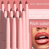 6Pcs Velvet Matte Lip Liner Pencil Set High Pigment Smooth Silky Texture Easy to Color & Define Lip Contours Daily Lip Makeup