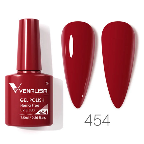 VIP5 Venalisa Nail Gel Polish Jelly Color HEMA/TPO FREE Nude Pink Semi Permanent Soak Off UVLED Gel Polish Sparkle Gel Varnish