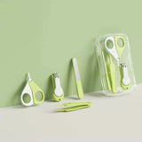 Newborn Baby Nail Scissor Baby Nail Care Tool Kid Safe Portable Nail Clipper Trimmer Tweezer with Box Children Manicure Kit