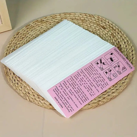20/100pcs Deluxe Hair Removal Wax Strips Kit - Easy to Use, Disposable, Gentle on Skin, Painless Depilatory Wax Papers for Face
