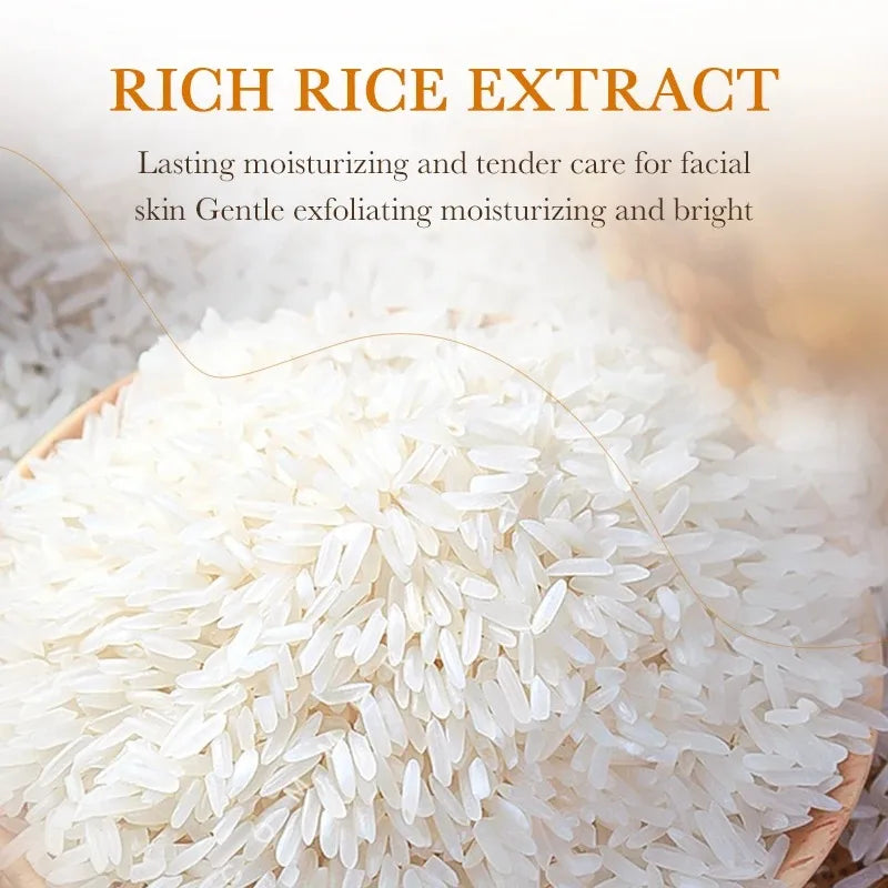 120ml Bioaoua Rice Puree Foaming Cleanser Cleansing Mousse Soothing Cleanser, Cleansing Foam with Brush Head