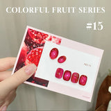MN 1-20pcs 12ML Pink Gold Cat Eye Ocean Bubble Glass Beads Cat Eye Gel Nail Polish Blue Nails UV Light Nails Green Nails
