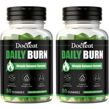 Docteat Daily Burn Gummies, Weight Balance, Metabolic Support, Digestive Comfort, Antioxidant, Energy & Vitality - 60 Count