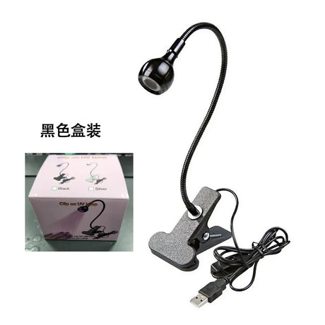 Nail Lights Dryer Ultraviolet  UV Lamp Mini Flexible Clip-On Desk USB Gel Curing Manicure Pedicure Tools