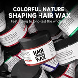 Temporary Hair Color Wax Coloring Styling Pomade Mild White Covering Nourishing Hair Clay Color Cream Gel Hair Dye Mud Easy Wash