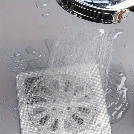 Shower Drain Hair Catcher,Hair Catchers For Shower, Floor Sink Strainer Filter Mesh Stickers, Hair Stopper For Bathroom Bathtub