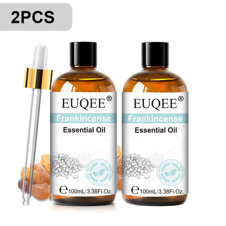 EUQEE 3.38FI.Oz. Aromatherapy Essential Oil For Reed Diffuser Humidifier-100ml Vanilla Lavender Cinnamon Lemon Essential Oils