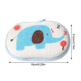 Baby Bath Sponge Kids Shower Rub Strong Water Absorption Soft Cleaning Brush Cute Cartoon Elephant Towel Material Cotton