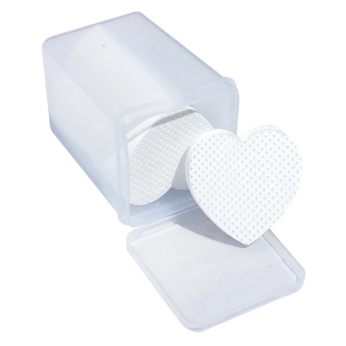 200Pcs Lint Free Nail Wipes Nail Polish Remover Cotton Pad, Heart Shape UV Gel Makeup Cleaning Tools