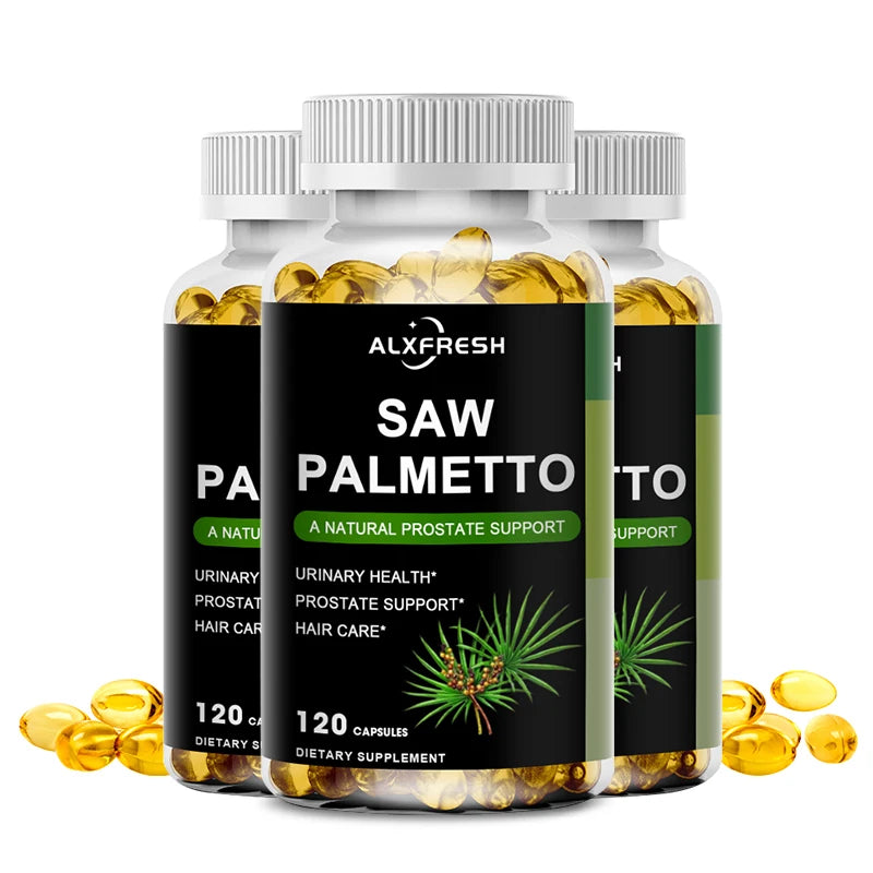 Alxfresh Prostate Health Supplement, Natural Saw Palmetto Extract, Supports Prostate and Hair Growth Capsules for Men and Women