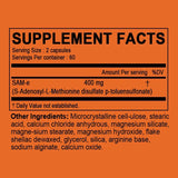 Sam-E 400mg Joint Supplement - Supports Joint Health, Brain Function, Improves Mood, Boosts Energy Levels, Relieves Stress