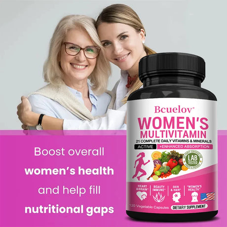 Women's Multivitamin Supplement Capsules - for Joints, Hair, Skin, Nails, Brain, Heart, Digestive and Immune Health