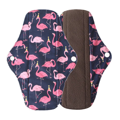 Washable Menstrual Pad Panty Liner Reusable Cloth Sanitary pad Hygienic and Soft Washable Charcoal Menstrual