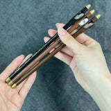 3pcs Eyebrow Pencil Eyeliner lip pencil Natural makeup Long-lasting Black dark coffee light coffee with pencil sharpener