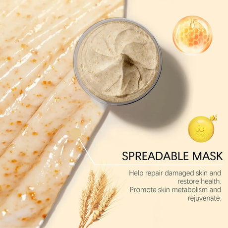 Rice Honey Glow Mask Moisturize Hydrating Nourishing Face Tightening Kaolinite Rice Raw Pulp Sleeping Clay Mask Korean Skin Care