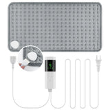 Electric Heating Pad with 9 Heat Settings 4 Timers, Soft Plush USB Washable Heated Mat for Back Neck Belly Office Home