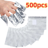 50/100/200/500Pcs Bag Aluminium Foil Nail Art Soak Off Polish Nail Removal Wraps Towel Gel Remover Manicure Tools