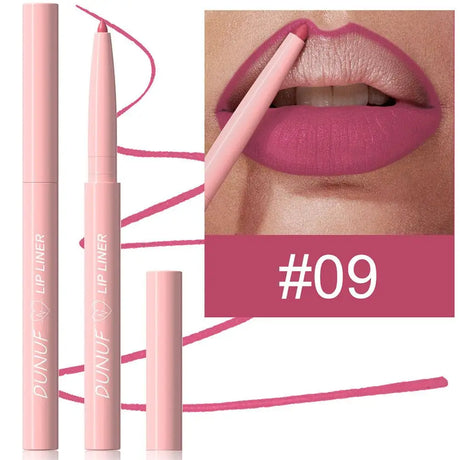 6Pcs Velvet Matte Lip Liner Pencil Set High Pigment Smooth Silky Texture Easy to Color & Define Lip Contours Daily Lip Makeup