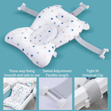 PANGDUBE Baby Bathtub Pad Ajustable Bath Support Seat Newborn Bathing Cushion 0~1 Year Old Baby Bathtub Floating Seat for Shower