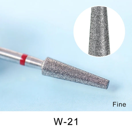 Diamond Ceramic Nail Drill Bits Milling Cutter For Manicure Left Right Rotary Cuticle Files Buffer DIY Nails Accessories Tools