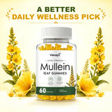 Vanayt 2000 mg Mullein Leaf Gummies - Supports Clear Lungs & Respiratory Health, Natural Detoxification, Enhanced Immune Function