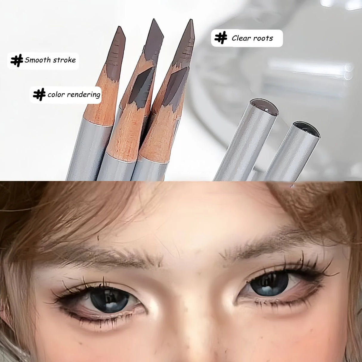 Hard Core Eyebrow Pencil Tattoo Waterproof Art Tint High Color Rendering Makeup Wood Eye Brow Pen Enhancers Cosmetic Tool